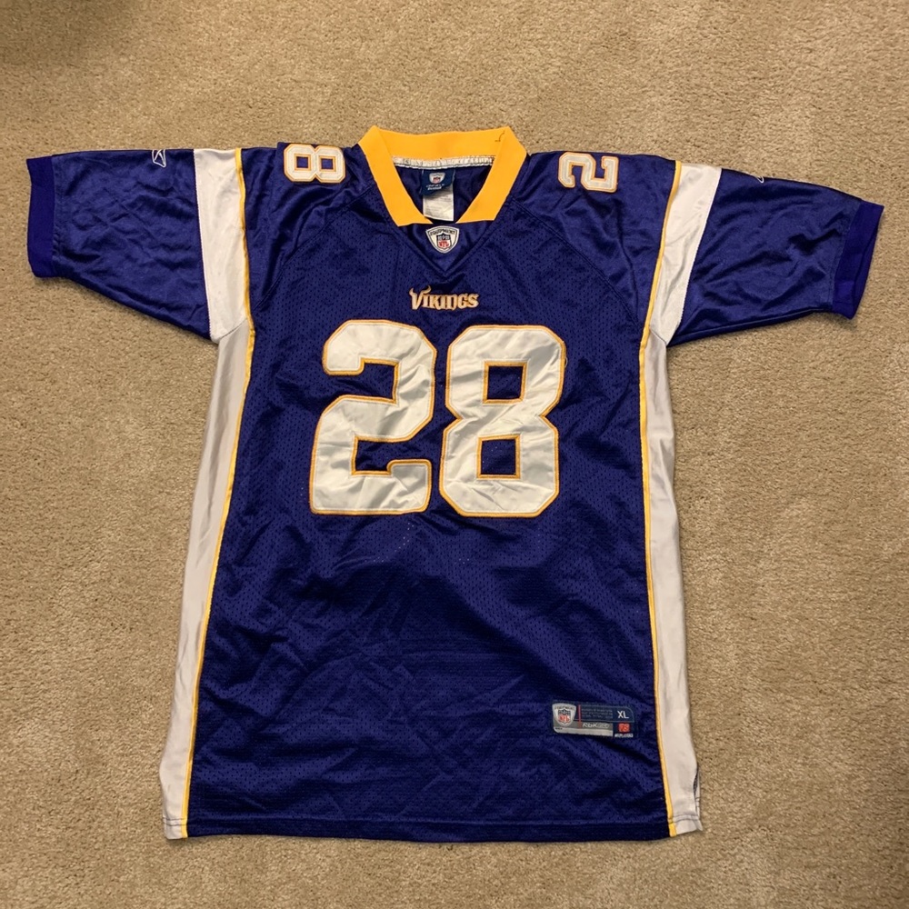 Adrian Peterson Minnesota Vikings Youth Reebok stitched NFL jersey. size XL